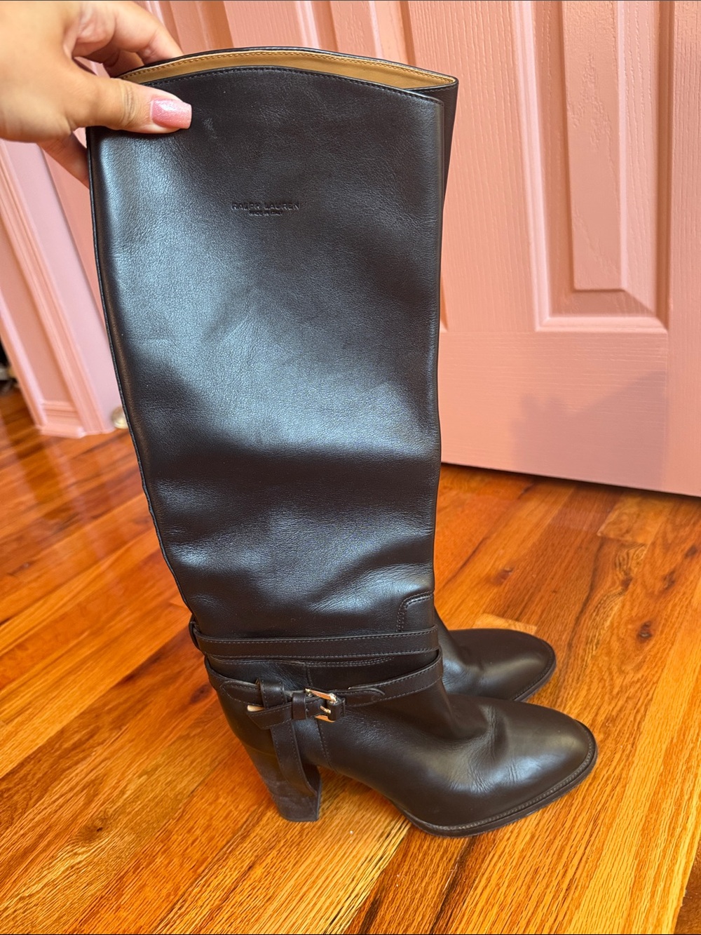 Ralph Lauren Donnely Calfskin Boot size 40